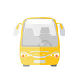 yellow bus vector image