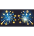 brightly fireworks vector image