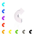 set of arrows vector image vector image