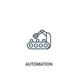automation concept line icon simple element vector image