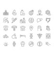 medical icons set vector image vector image