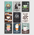 coffee and tea vintage poster vector image