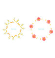 floral setcolorful purple collection vector image vector image