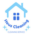house cleaning service care and maintenance logo vector image