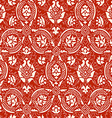 red lace seamless abstract floral pattern vector image vector image