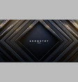 abstract black background luxury square frames vector image vector image