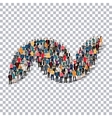 abstract transparency symbol people vector image vector image