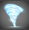 glowing tornado with lightning vector image