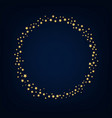 golden stars ball blue background vector image vector image