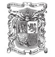 Coat-of-arms of columbus the explorer vintage Vector Image