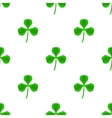 green clover seamless pattern vector image