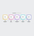 neon abstract 3d thin line infographic template vector image vector image