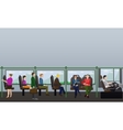 passengers public transport concept banner vector image