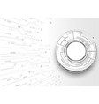 hi-tech digital technology circle futuristic vector image