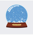 christmas of snow globe vector image