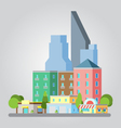 modern flat design cityscape vector image vector image