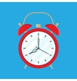 Cartoon red ringing alarm clock Royalty Free Vector Image