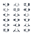 foodstuffs icons set vector image