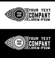 vintage logo western style vector image vector image