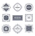 monogram luxury elements vector image vector image