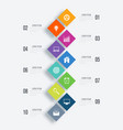 infographics 10 options vector image