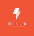 thunder logo design vector image vector image