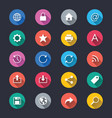 web simple color icons vector image vector image