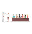 business conference workers vector image
