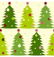 seamless pattern with fir trees vector image vector image