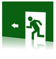security exit icon vector image