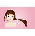 cartoon girl vector image vector image