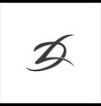 initial letter dl logo template design vector image