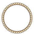round frame rope decorative border jute thread vector image vector image