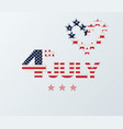 4th of july independence day background vector image