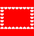 heart red and white vector image vector image