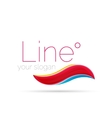 abstract wave line logo vector image