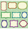 hand drawn frames vector image vector image