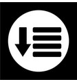 menu icon vector image