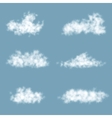 transparency gradient clouds set vector image