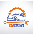 car service auto stylized symbol design vector image