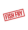 fish fry rubber stamp seal vector image vector image