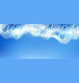 cleaning foam with bubbles white froth frame vector image vector image