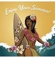enjoy your summer vector image vector image