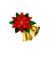 christmas decorative corner vector image