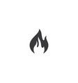 fire symbol icon vector image vector image