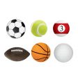 sport balls vector image