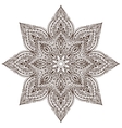 abstract round lace design mandala vector image