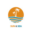 ocean logo design vector image