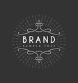 vintage label logotype insignia badge for your vector image