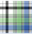 green blue check plaid pixel seamless pattern vector image vector image